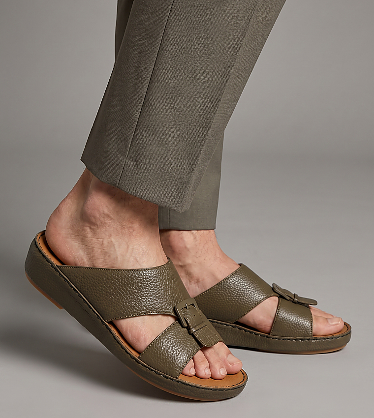 Call it Spring  Arabic Sandals - Olive Arabic Sandals