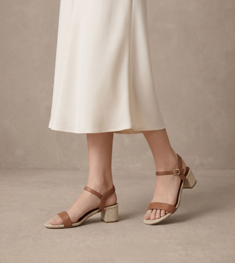 Ankle-Strap Block Heel Sandals