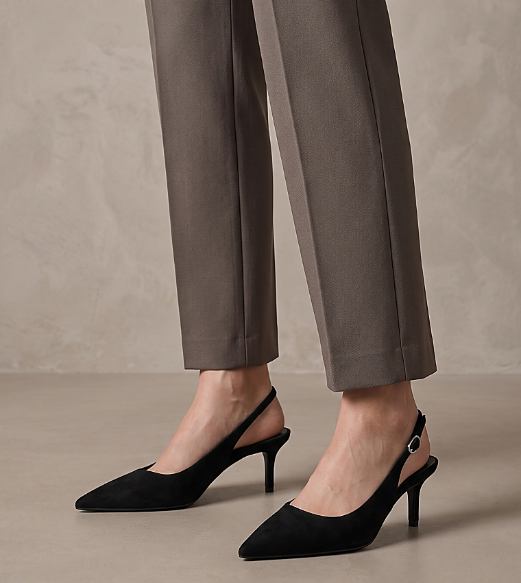 KAIA Solid Slingback Pointed Toe Pumps