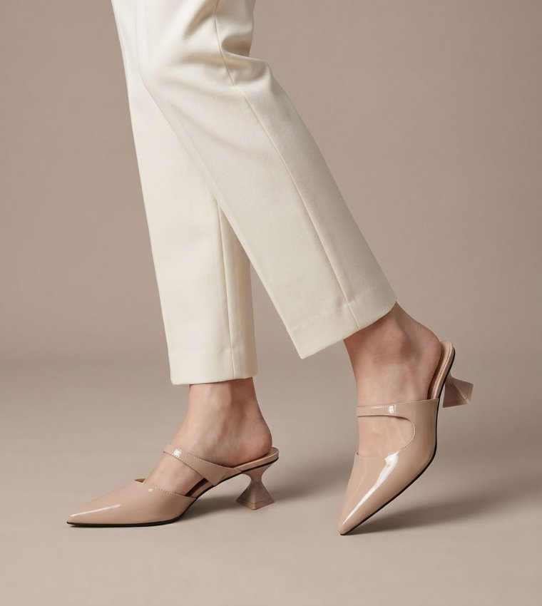 Asymmetric Sculptural Heel Pumps