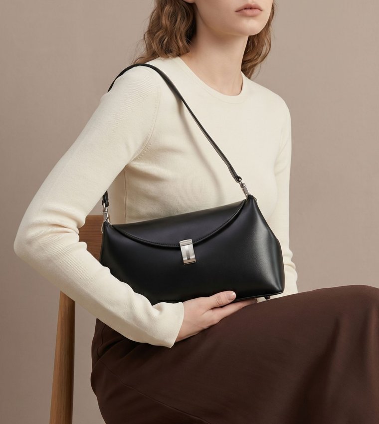WISTERIA Solid Shoulder Bag