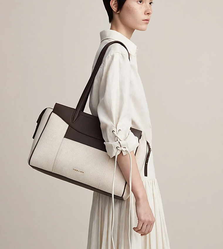 Charles & Keith  Tote Bags - Brown Tote Bags