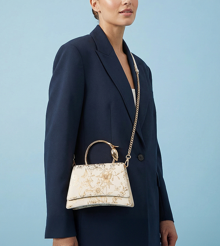 DESERTROSE Printed Top Handle Bag