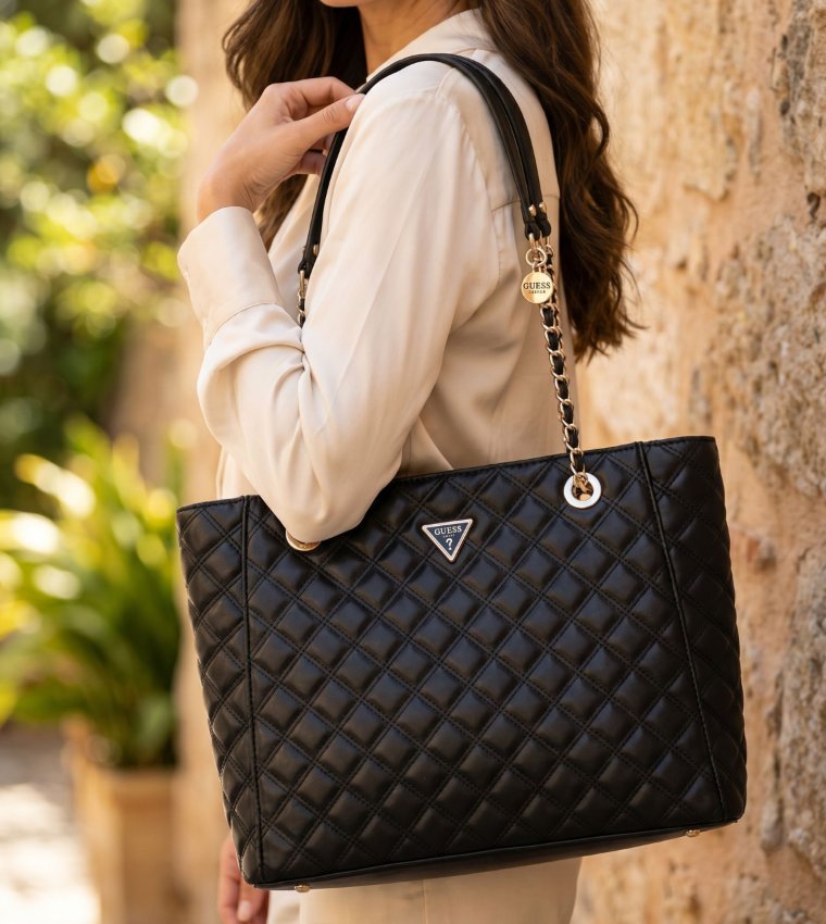 GIULLY II Quilted Tote Bag, Large