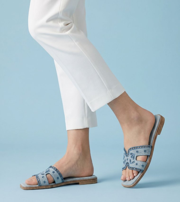 Aldo  Flat Sandals - Blue Flat Sandals