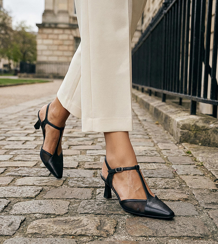 TORIN2 Mesh Detail Mule Pumps