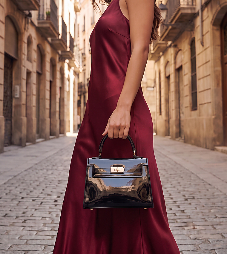 JOSYE Twist Lock Top Handle Bag