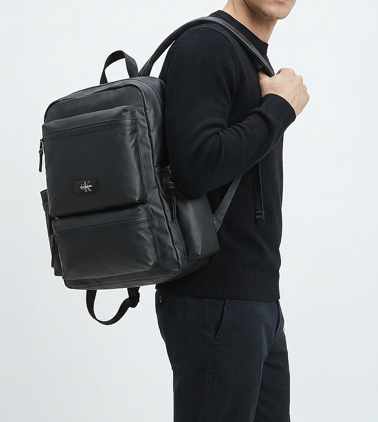 Label Detail Utility Pocket Backpack