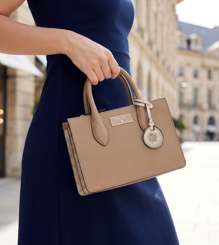 Textured Satchel Bag