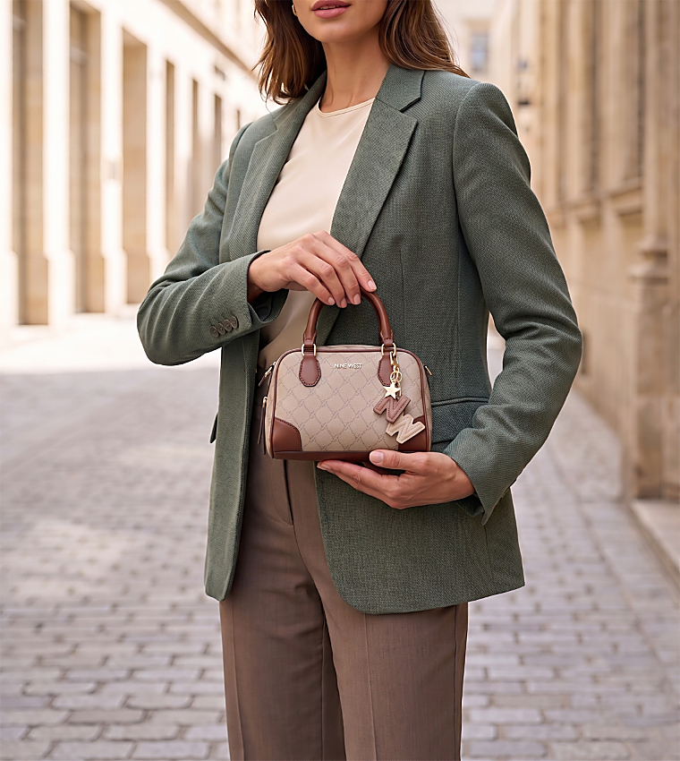 JOVI Textured Zip Handheld Bag