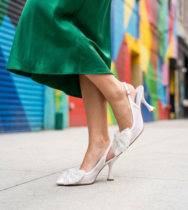NIGHT-FALL Embellished Slingback Pumps