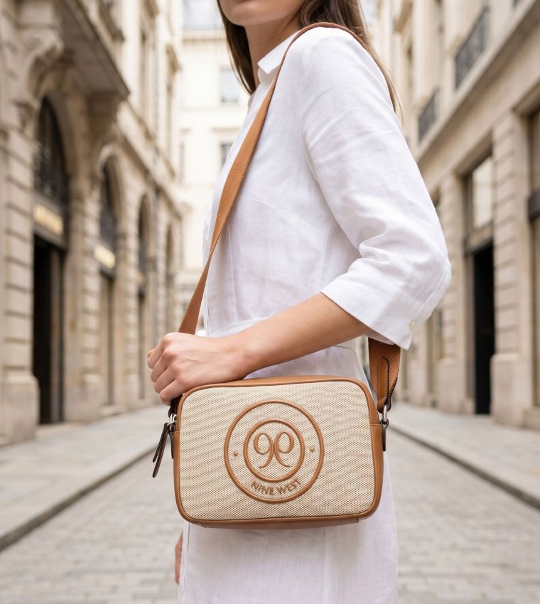 ناين وست  كروس  - حنطي Cross Body Bags