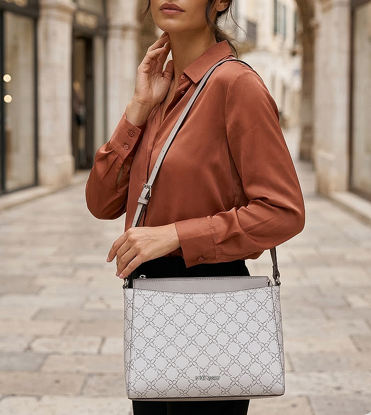 Monogram Patterned Crossbody Bag