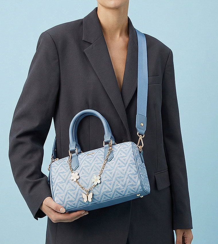 RENAI Monogram Patterned Handheld Bag