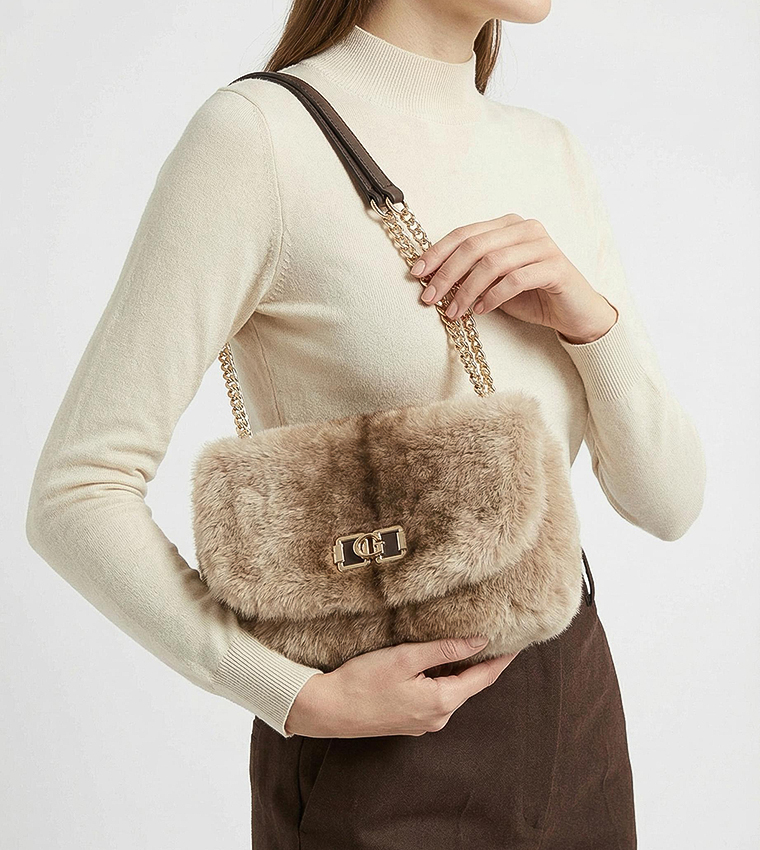 شنطة كروس بادي مافيس فرو قابلة للتحويل بطبعة