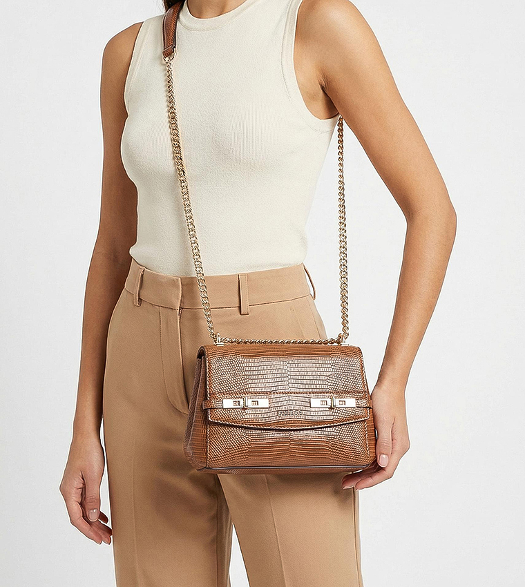 MELINDA Textured Convertible Crossbody Bag