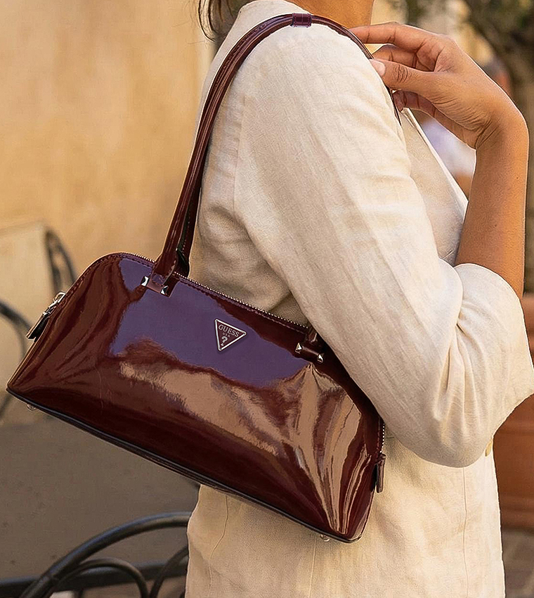 ARNELA Glossy Shoulder Bag