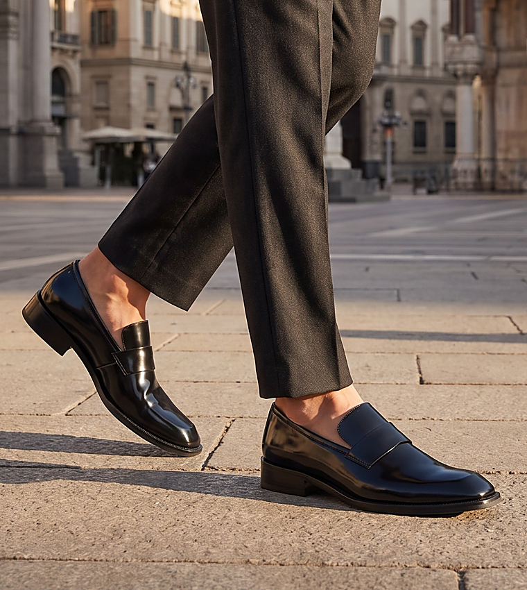 THEODOR Square Toe Formal Slip-Ons