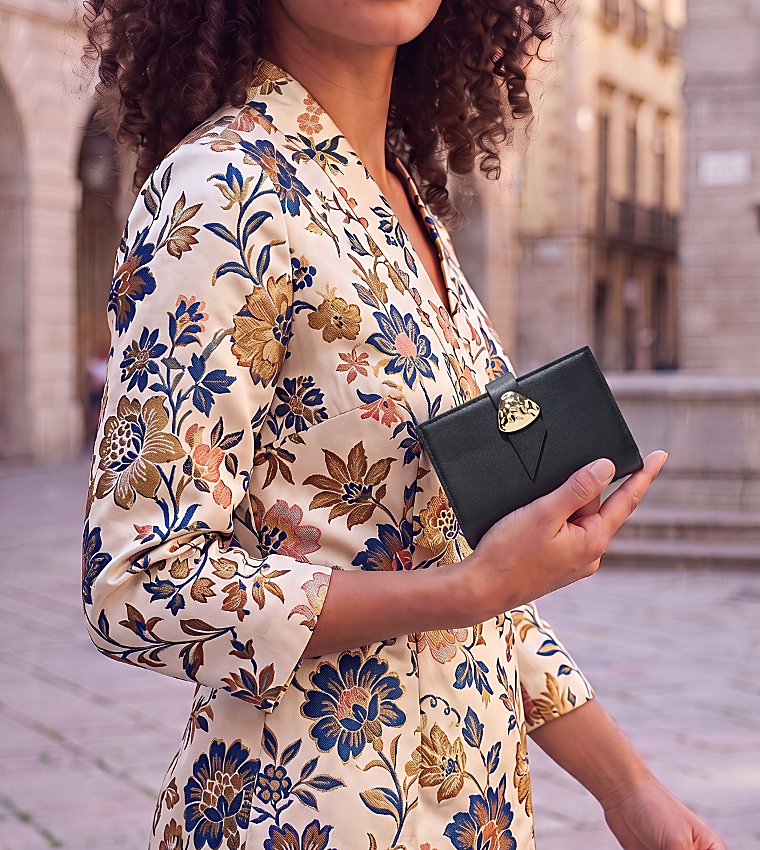 VALANAGYN Solid Snap Button Wallet