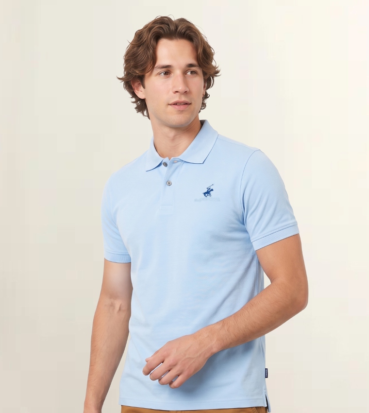 Logo Detail Short Sleeves Polo T-Shirt