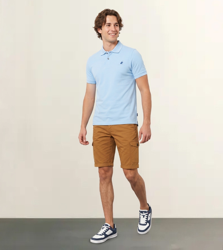 Logo Detail Short Sleeves Polo T-Shirt