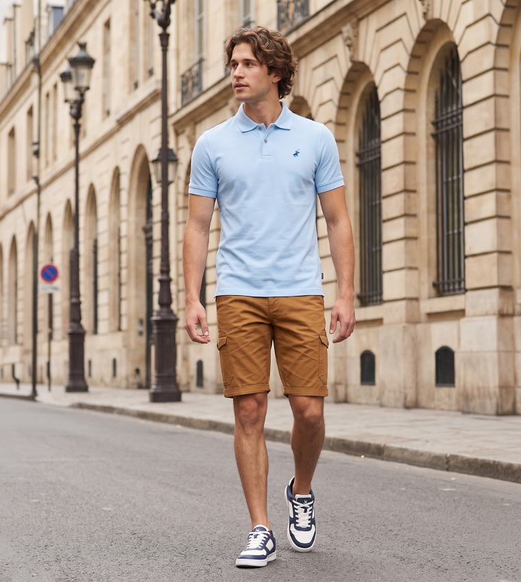 Logo Detail Short Sleeves Polo T-Shirt