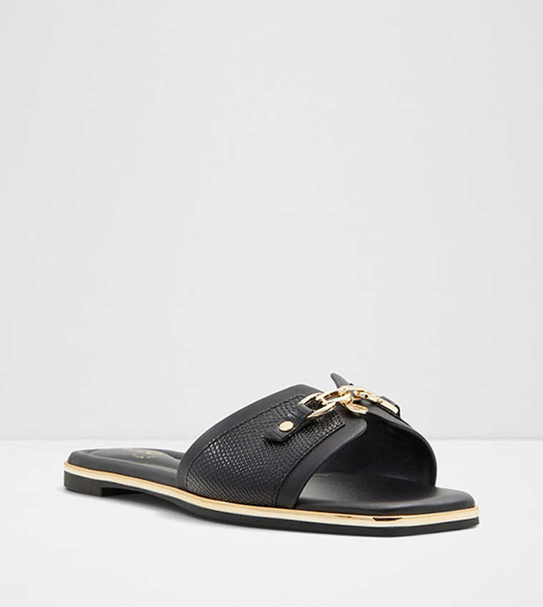 ألدو  الصنادل المسطحة - أسود Flat Sandals