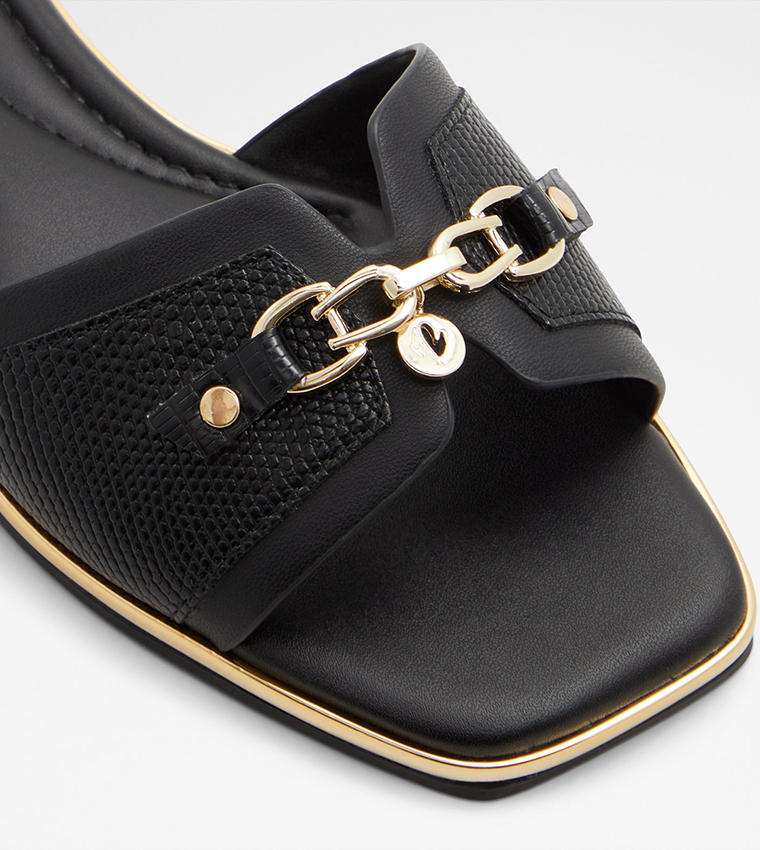 ألدو  الصنادل المسطحة - أسود Flat Sandals
