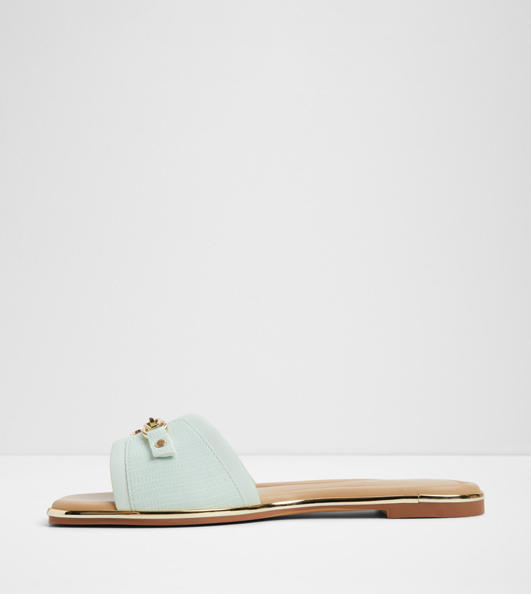 ألدو  الصنادل المسطحة - أخضر Flat Sandals
