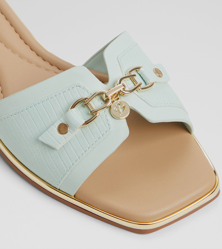 ألدو  الصنادل المسطحة - أخضر Flat Sandals