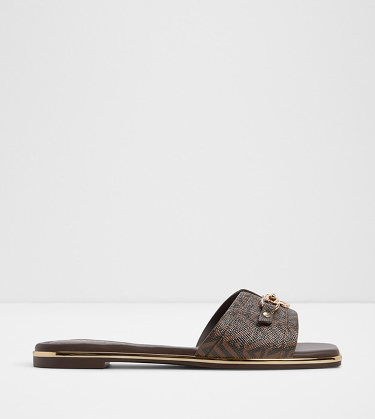 Aldo  Flat Sandals - Brown Flat Sandals
