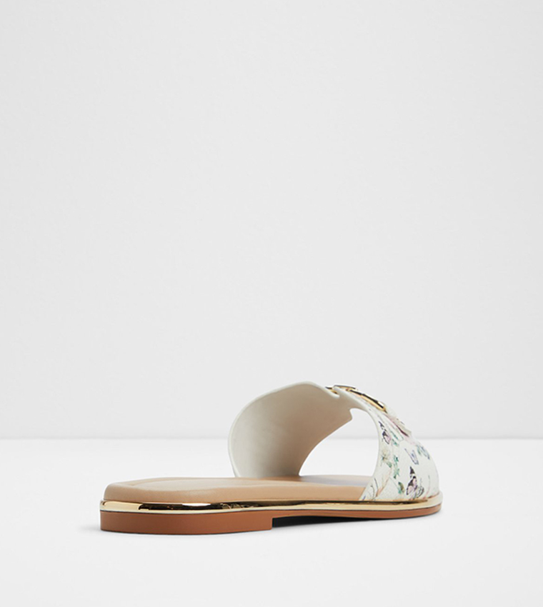 ALAMASSI Printed Flat Sandals