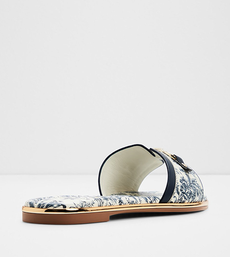 ALAMASSI Printed Flat Sandals