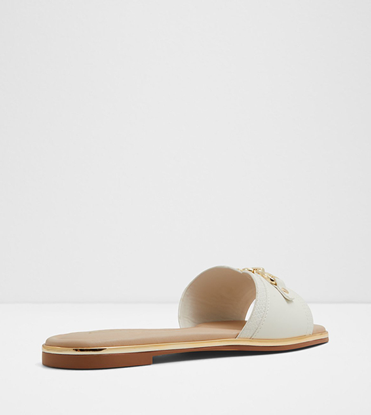 Aldo  Flat Sandals - White Flat Sandals