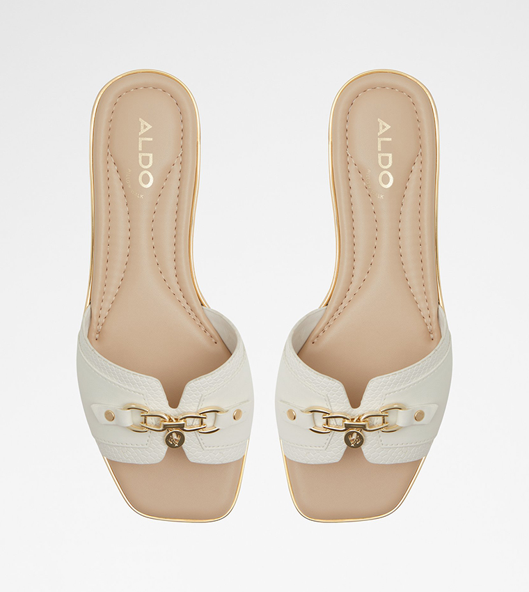 Aldo  Flat Sandals - White Flat Sandals