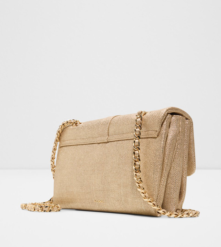 ALICIE Textured Chain-Link Crossbody Bag