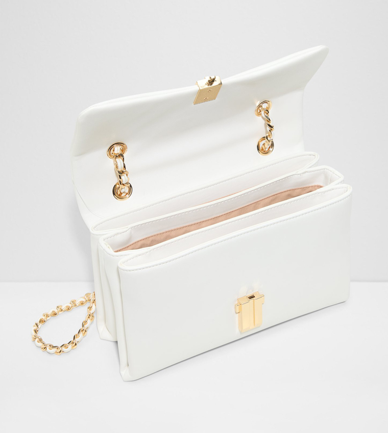 ALICIE Textured Chain-Link Crossbody Bag