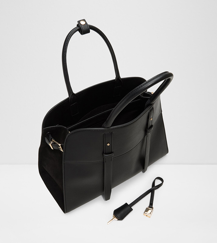 ALLYSA Textured Satchel Bag