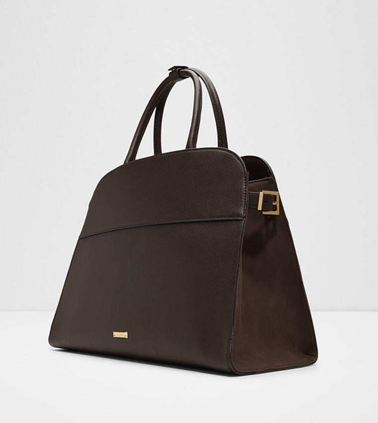 ALLYSA Textured Satchel Bag