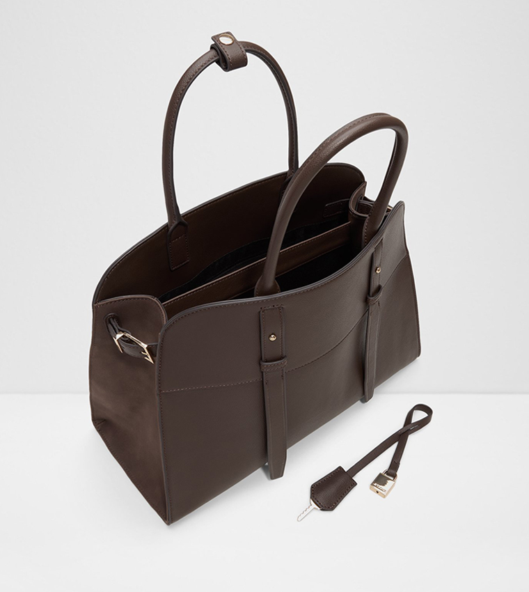 ALLYSA Textured Satchel Bag