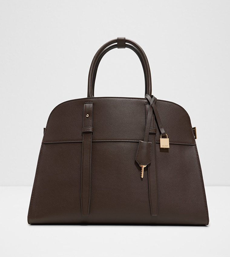 ALLYSA Textured Satchel Bag