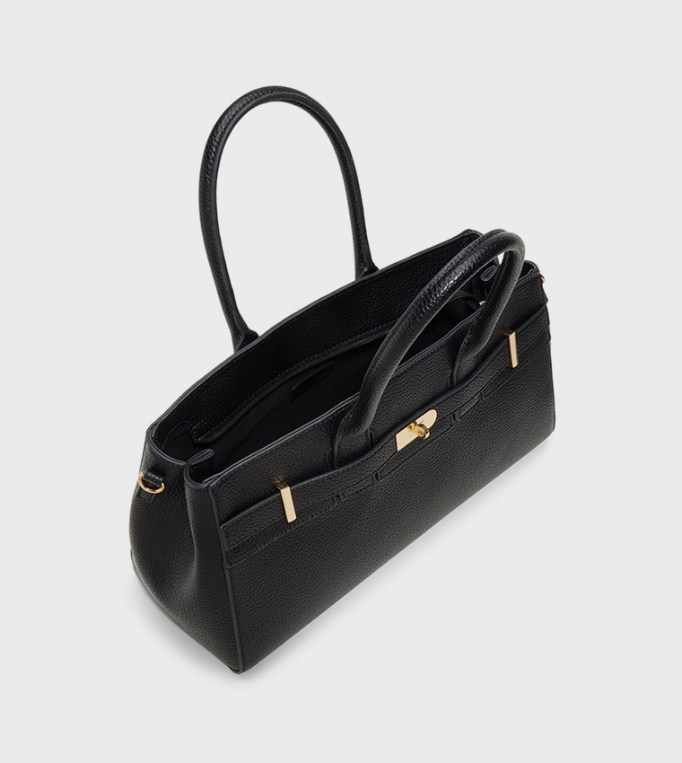 ALURA Textured Satchel Bag