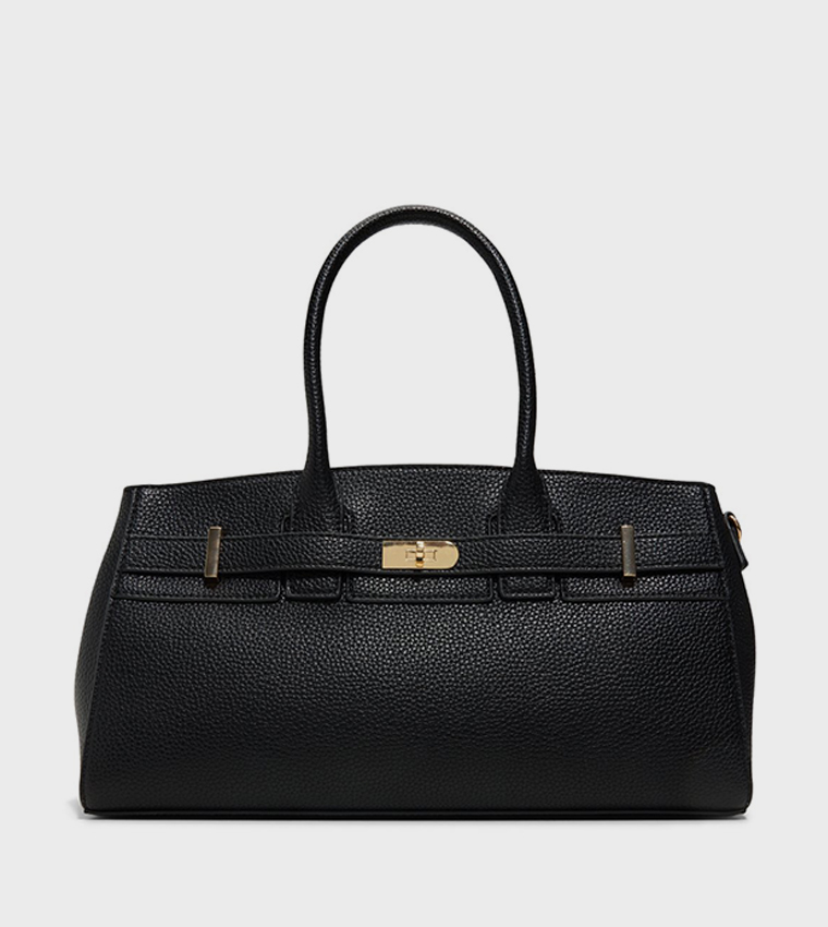 ALURA Textured Satchel Bag