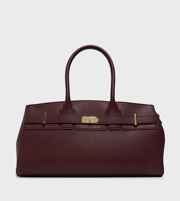 ALURA Textured Satchel Bag