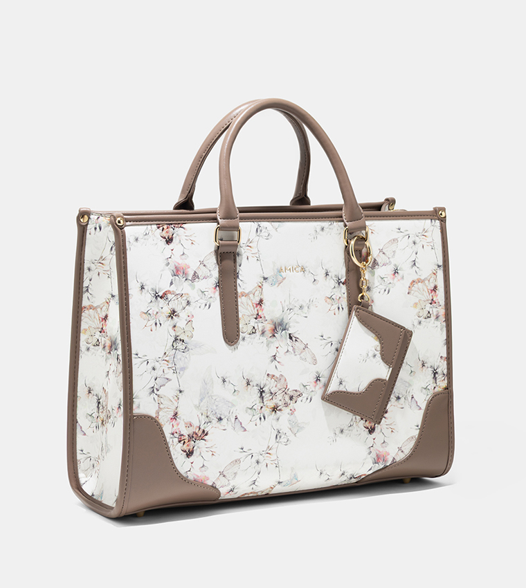 Amica  Tote Bags - White Tote Bags