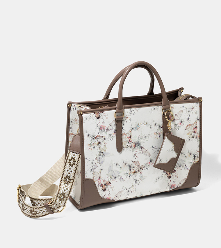Amica  Tote Bags - White Tote Bags