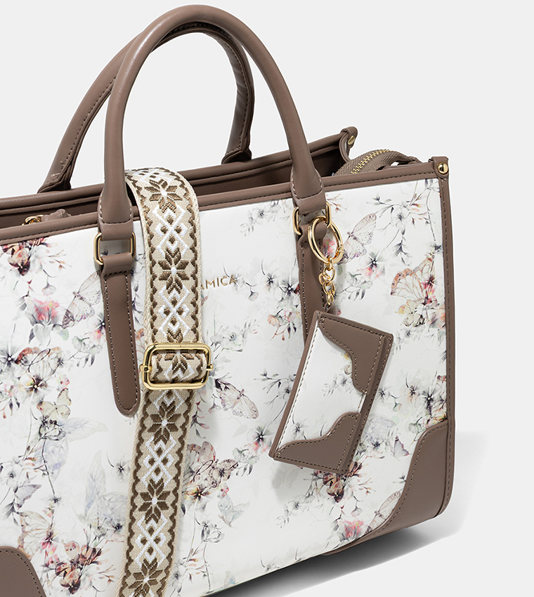 Amica  Tote Bags - White Tote Bags
