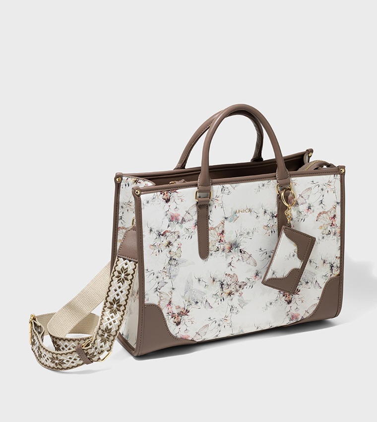Amica  Tote Bags - White Tote Bags