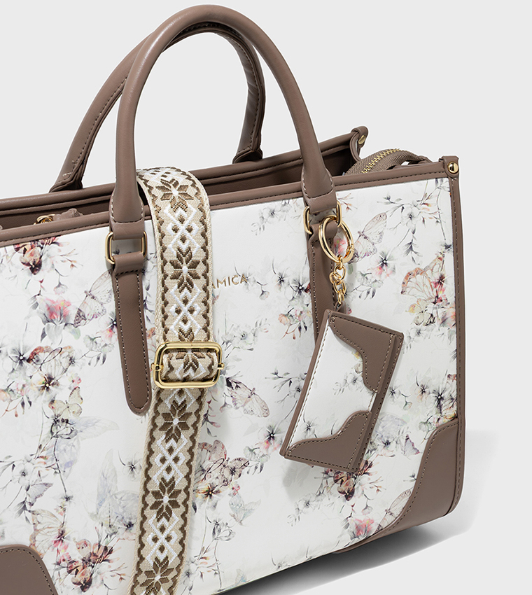 Amica  Tote Bags - White Tote Bags