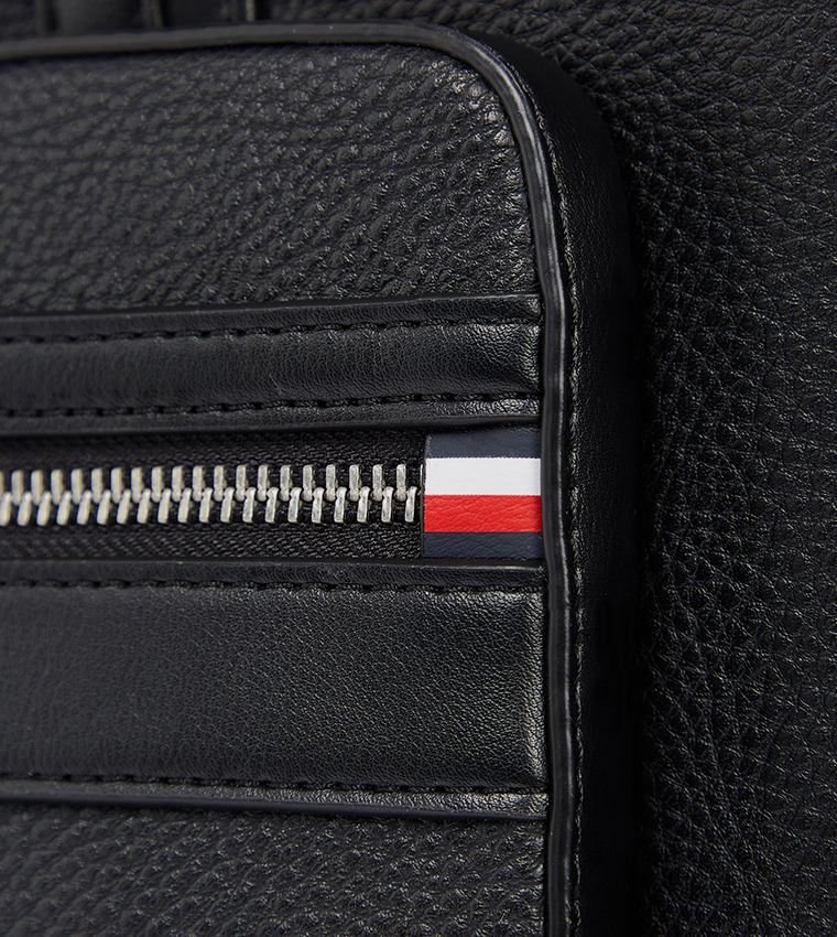 Textured Zippered Laptop Bag